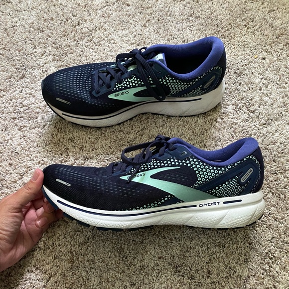 Brooks Women’s Ghost 14 Running Sneakers size 11 Peacoat/Yucca/Navy - Picture 3 of 7